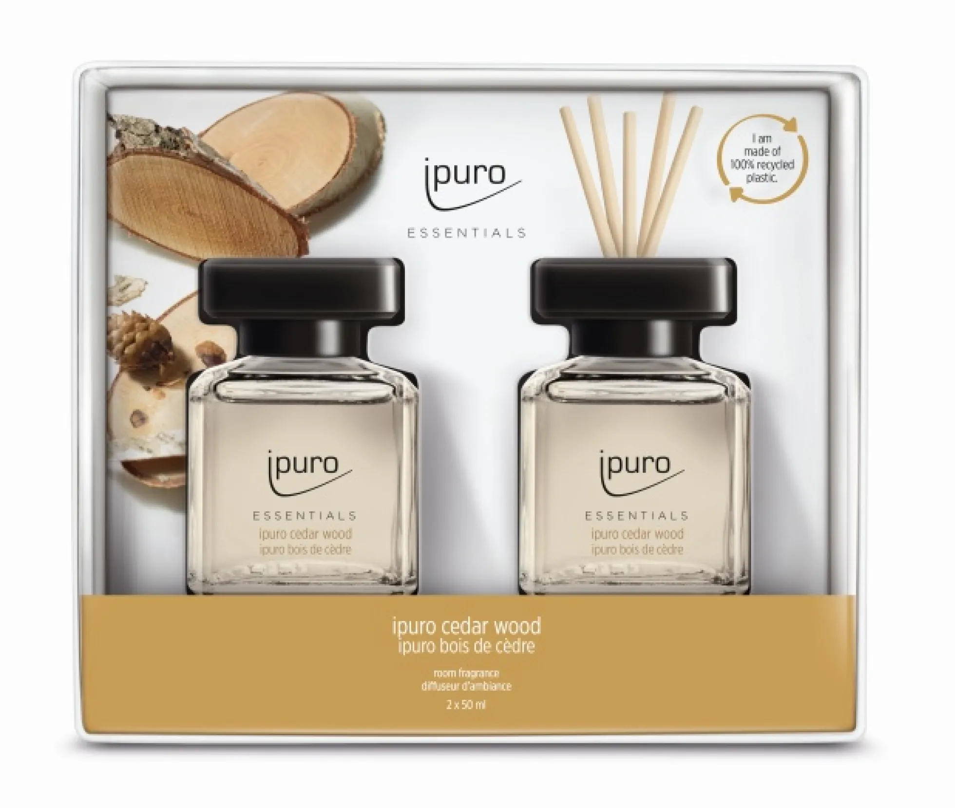 Ipuro Raumduft Set CEDAR WOOD 2X50ML
