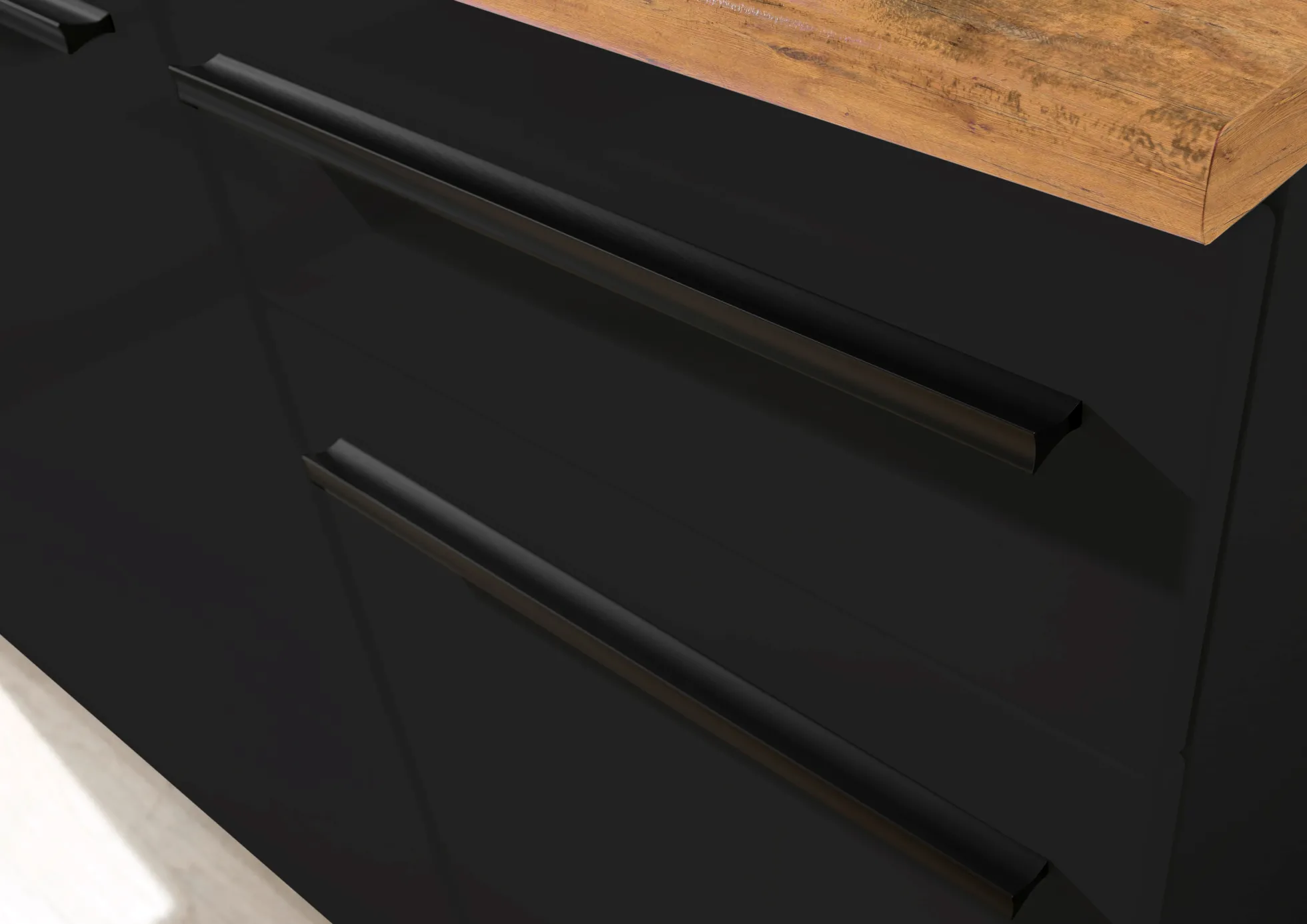 Küchenblock JAZZ SINGLE Z 160 BLACK
