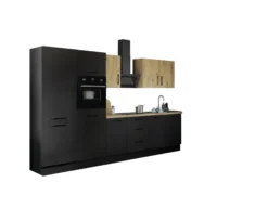 Küchenblock mit E-Geräten CORNWALL (Zeile-Backofen-Kühlschrank) XII