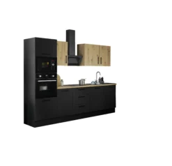 Küchenblock mit E-Geräten CORNWALL (Zeile-Backofen-Mikrowelle) VIII