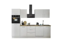 Küchenblock mit E-Geräten CORNWALL (Zeile-Backofen-Kühlschrank) IV