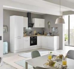 Küchenblock mit E-Geräten CORNWALL (Ecke-Kühlschrank) II