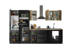 Küchenblock mit E-Geräten CORNWALL (Zeile-Backofen-Kühlschrank) XI