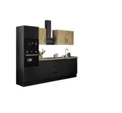 Küchenblock mit E-Geräten CORNWALL (Zeile-Backofen-Mikrowelle) VI