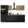 Küchenblock mit E-Geräten CORNWALL (Zeile-Backofen-Kühlschrank-Apotheker) V