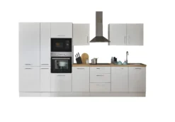 Küchenblock mit E-Geräten CORNWALL (Zeile-Backofen-Kühlschrank-Mikrowelle-Apotheker) I