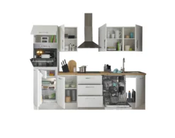 Küchenblock mit E-Geräten CORNWALL (Zeile-Backofen-Kühlschrank) III