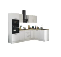 Küchenblock mit E-Geräten CORNWALL (Ecke-Backofen-Mikrowelle) II