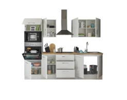 Küchenblock mit E-Geräten CORNWALL (Zeile-Backofen-Mikrowelle) I