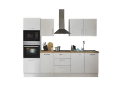 Küchenblock mit E-Geräten CORNWALL (Zeile-Backofen-Mikrowelle) I
