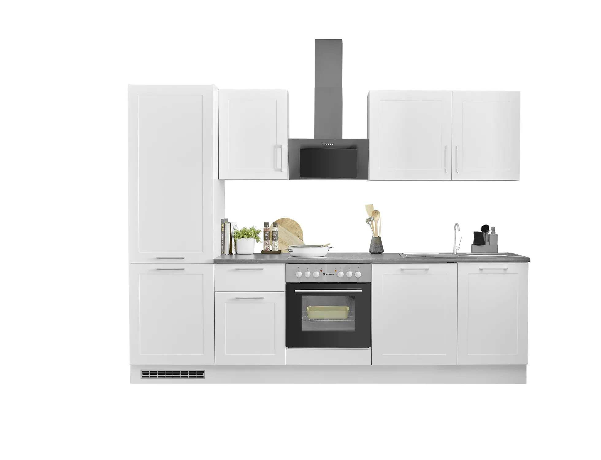Küchenblock mit E-Geräten HASTINGS (Zeile-Kühlschrank) I