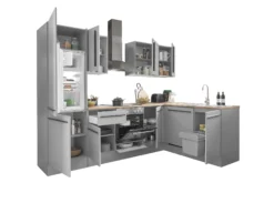 Küchenblock mit E-Geräten MANCHESTER (Ecke-Kühlschrank) I