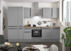 Küchenblock mit E-Geräten MANCHESTER (Zeile-Kühlschrank-Apotheker) I