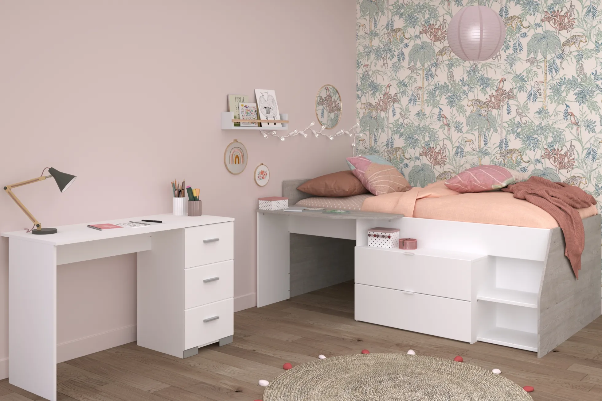 Kinderzimmer 2-teilig MILKY 17