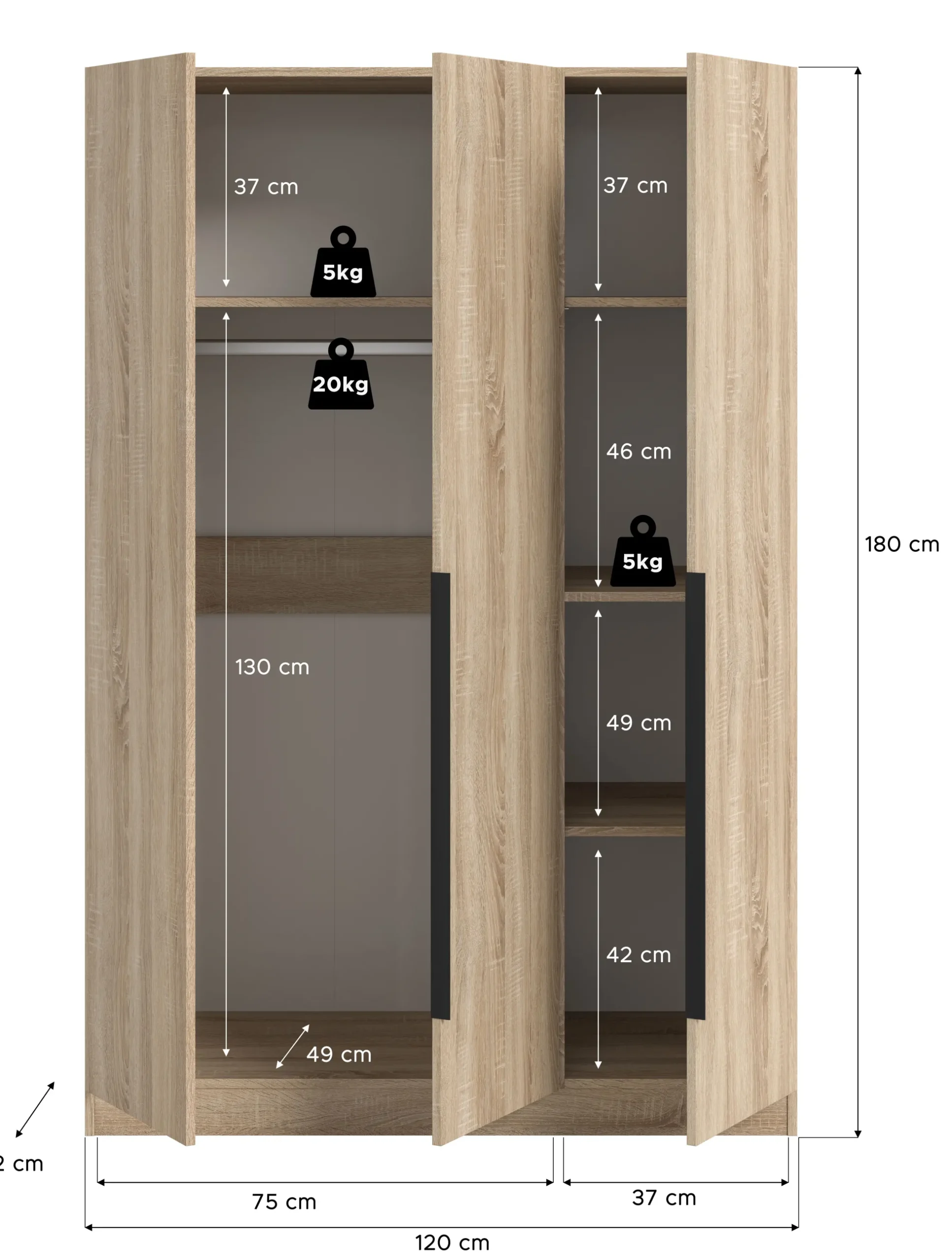 Kleiderschrank KOPENHAGEN