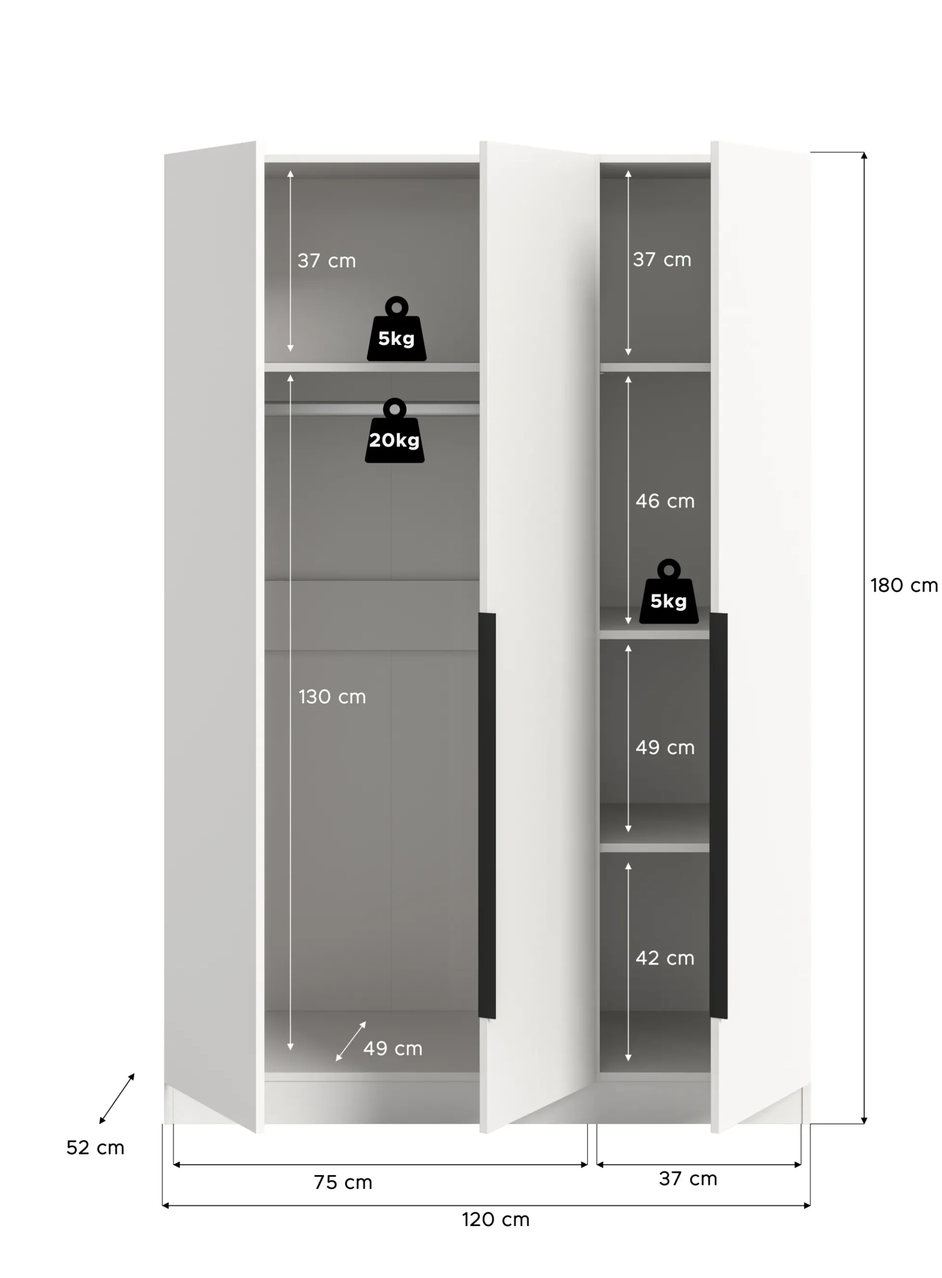Kleiderschrank KOPENHAGEN