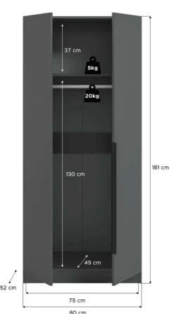 Kleiderschrank KOPENHAGEN
