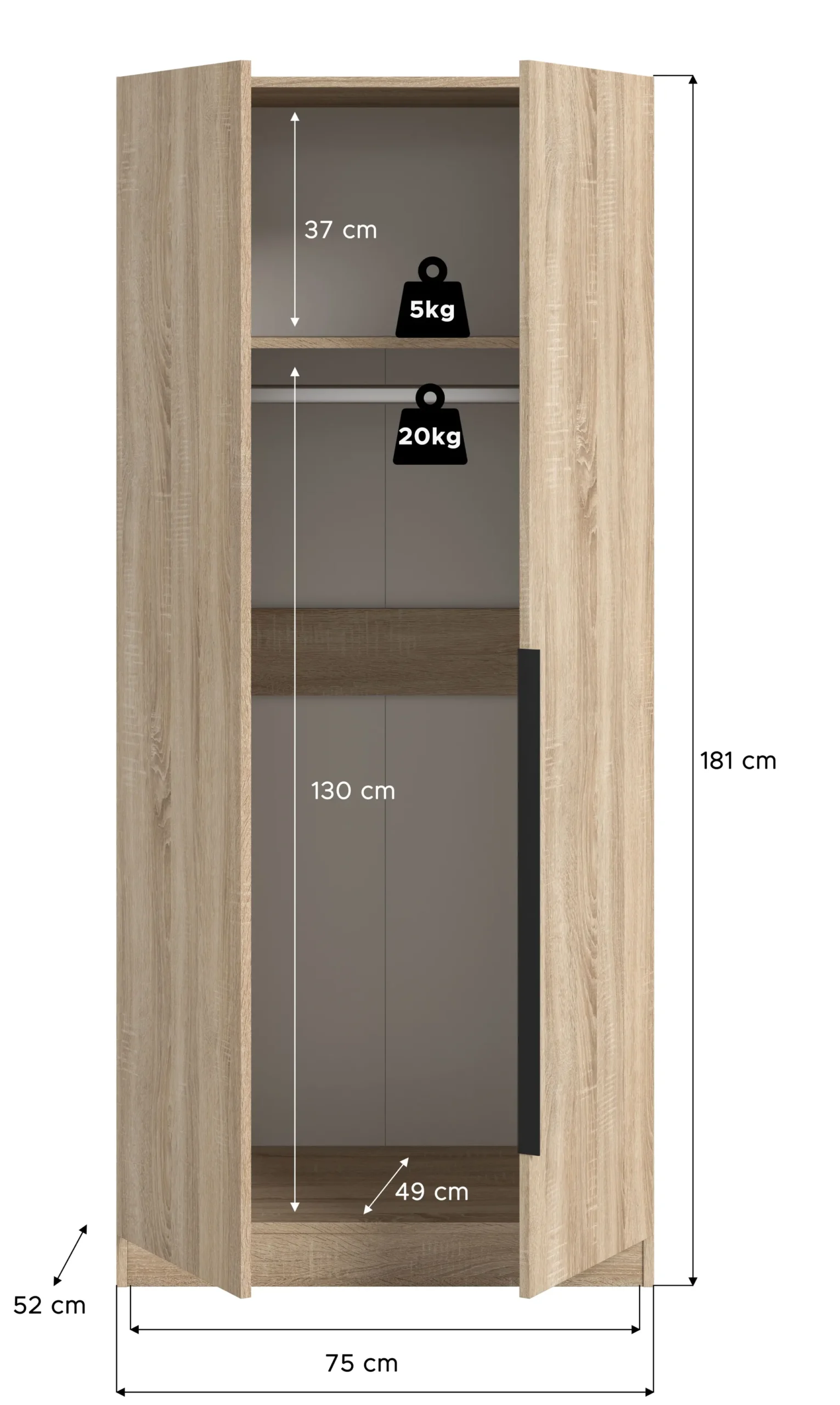 Kleiderschrank KOPENHAGEN