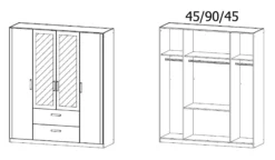 Kleiderschrank LINDAU