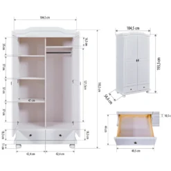 Kleiderschrank REUTTE