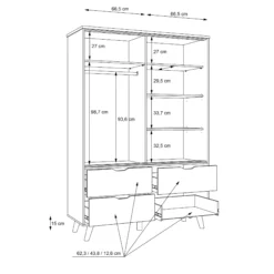Kleiderschrank VANKKA