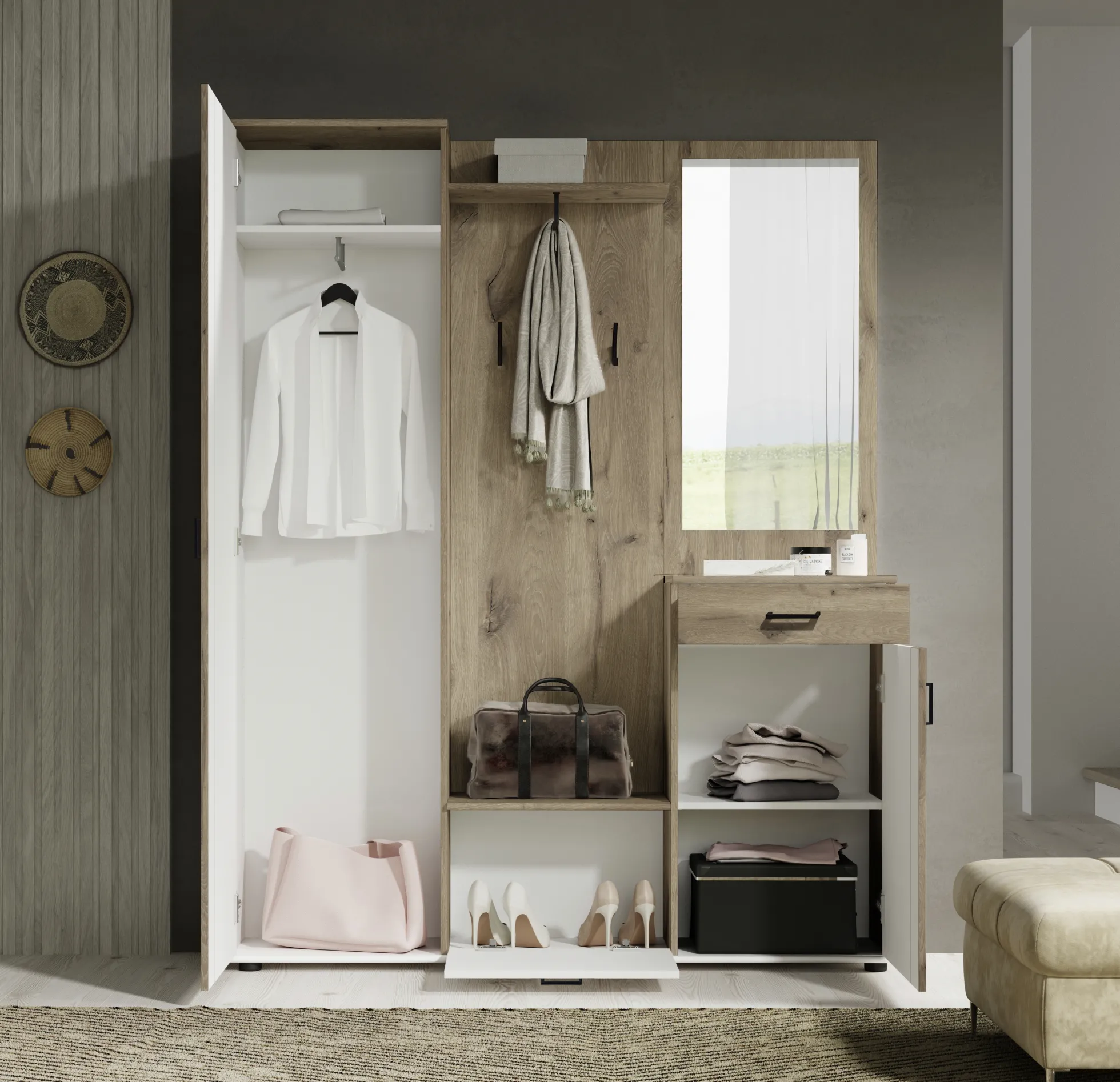 Kompaktgarderobe JENS