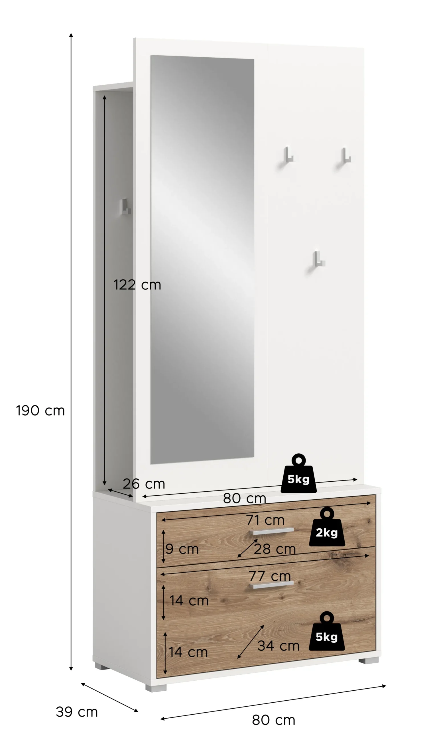 Kompaktgarderobe POLO