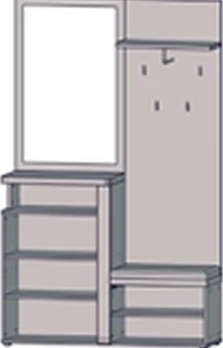 Kompaktgarderobe TULUZA