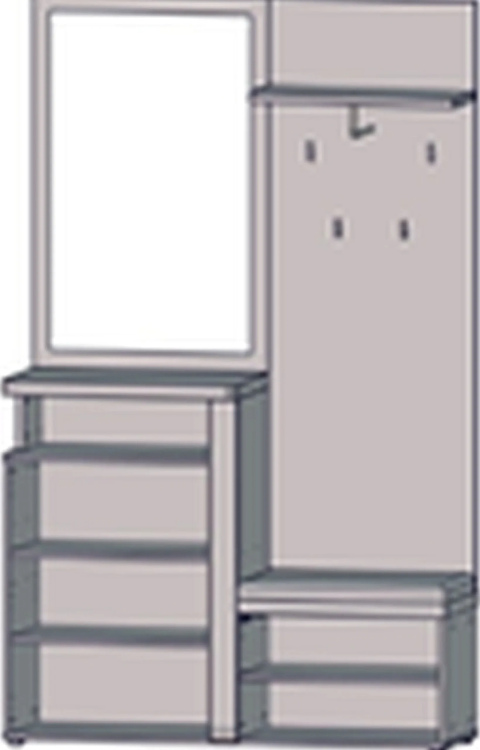 Kompaktgarderobe TULUZA