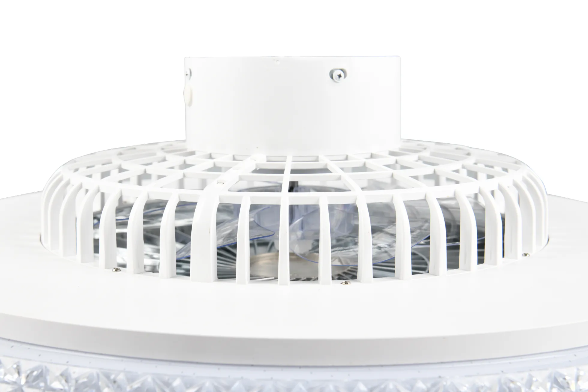 LED Deckenventilator Kristall-Rand HARSTAD