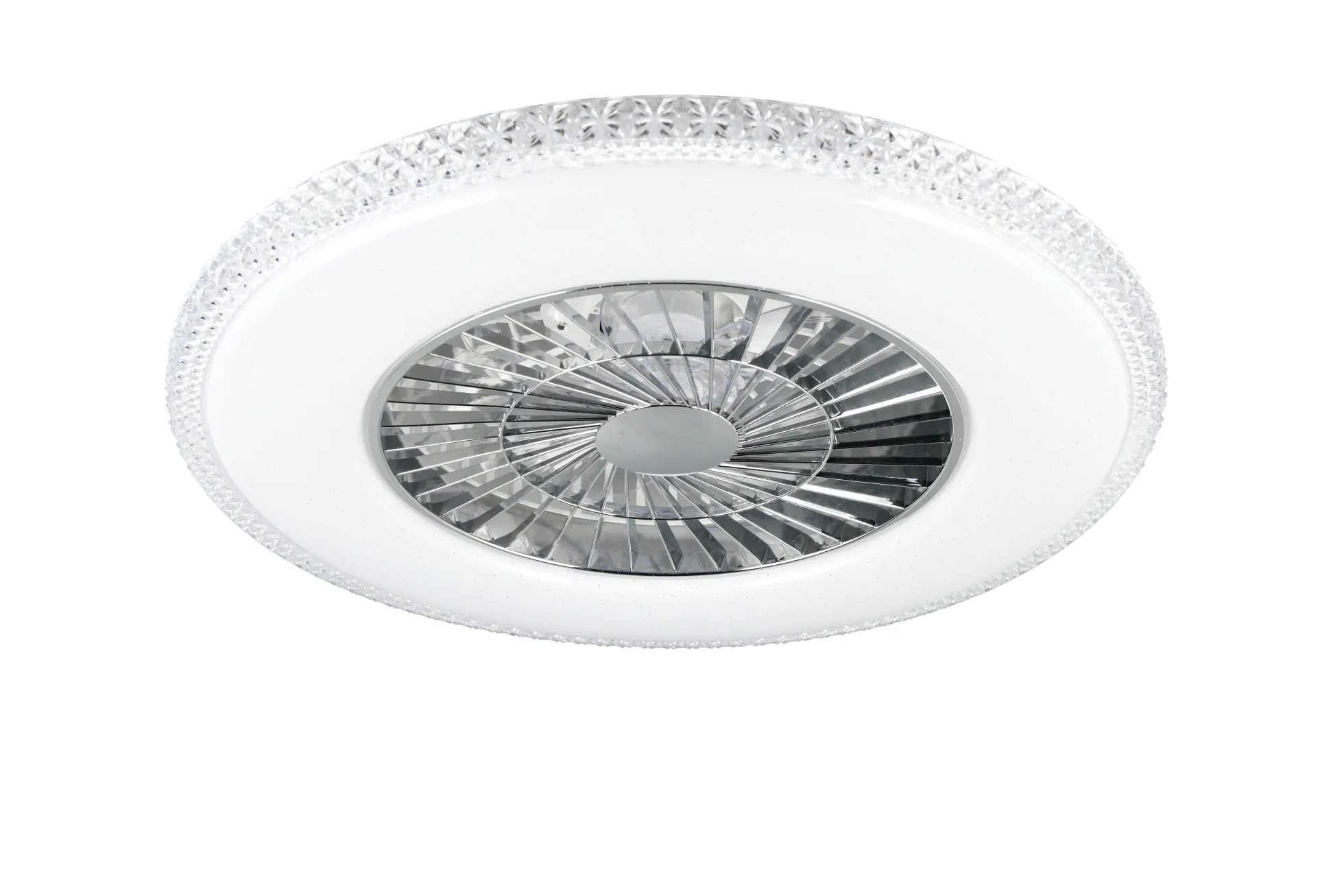 LED Deckenventilator Kristall-Rand HARSTAD