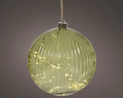 LED Glaskugel 20cm HERBST