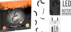 Lichterkette Fledermaus HALLOWEEN