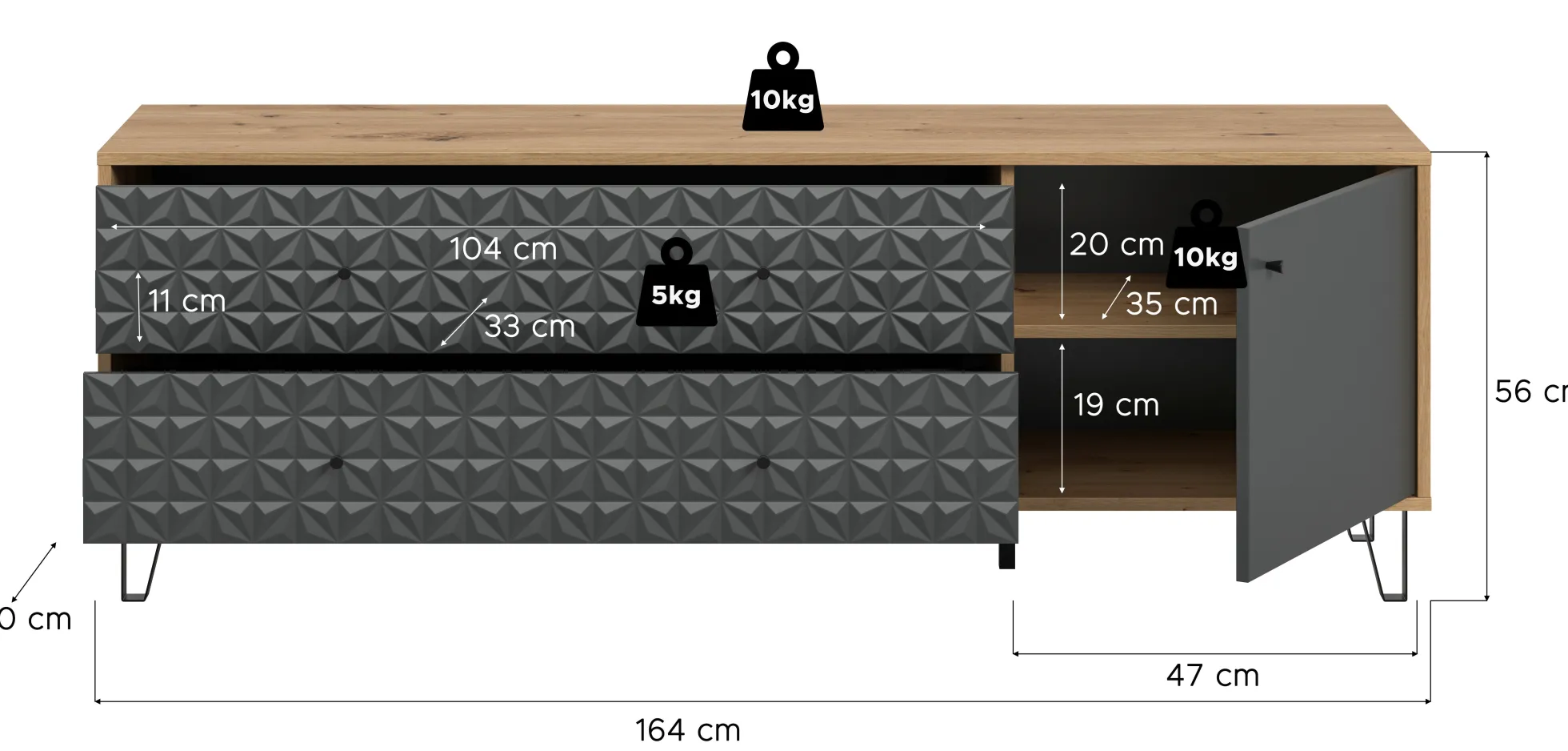 Lowboard PRISMA