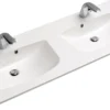 Mineralmarmor-Doppelwaschtisch SOLITAIRE 6025