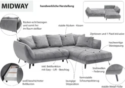 Polsterecke mit Funktion MIDWAY