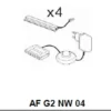 Rückwandbeleuchtungen 4er-Set RAVENNA AF G2 NW 04