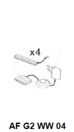 Rückwandbeleuchtungen 4er-Set CATANIA CHAMBORD AF G2 WW 04