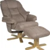 Relaxsessel mit Hocker BORDEAUX