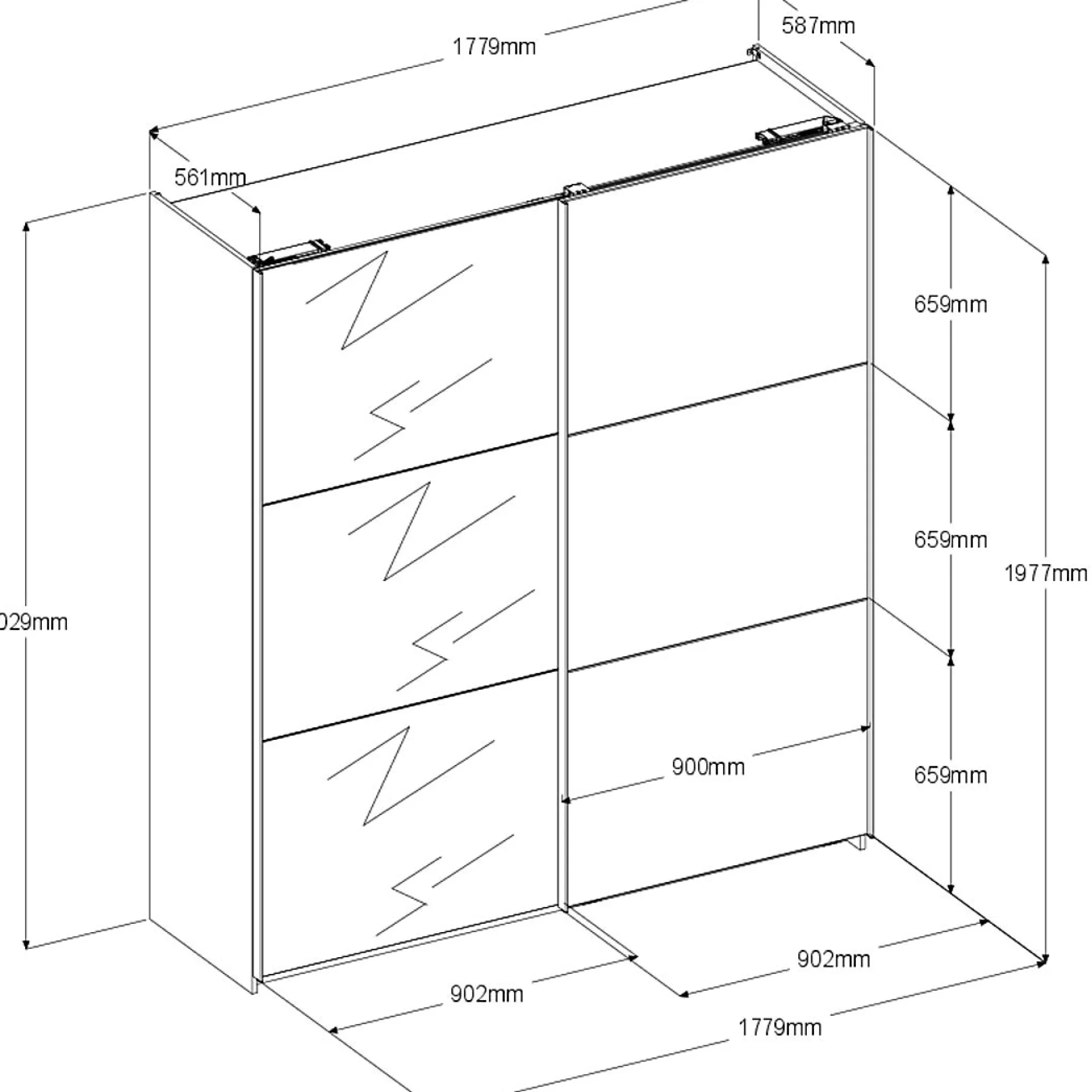 Schiebetürenschrank SWING 8