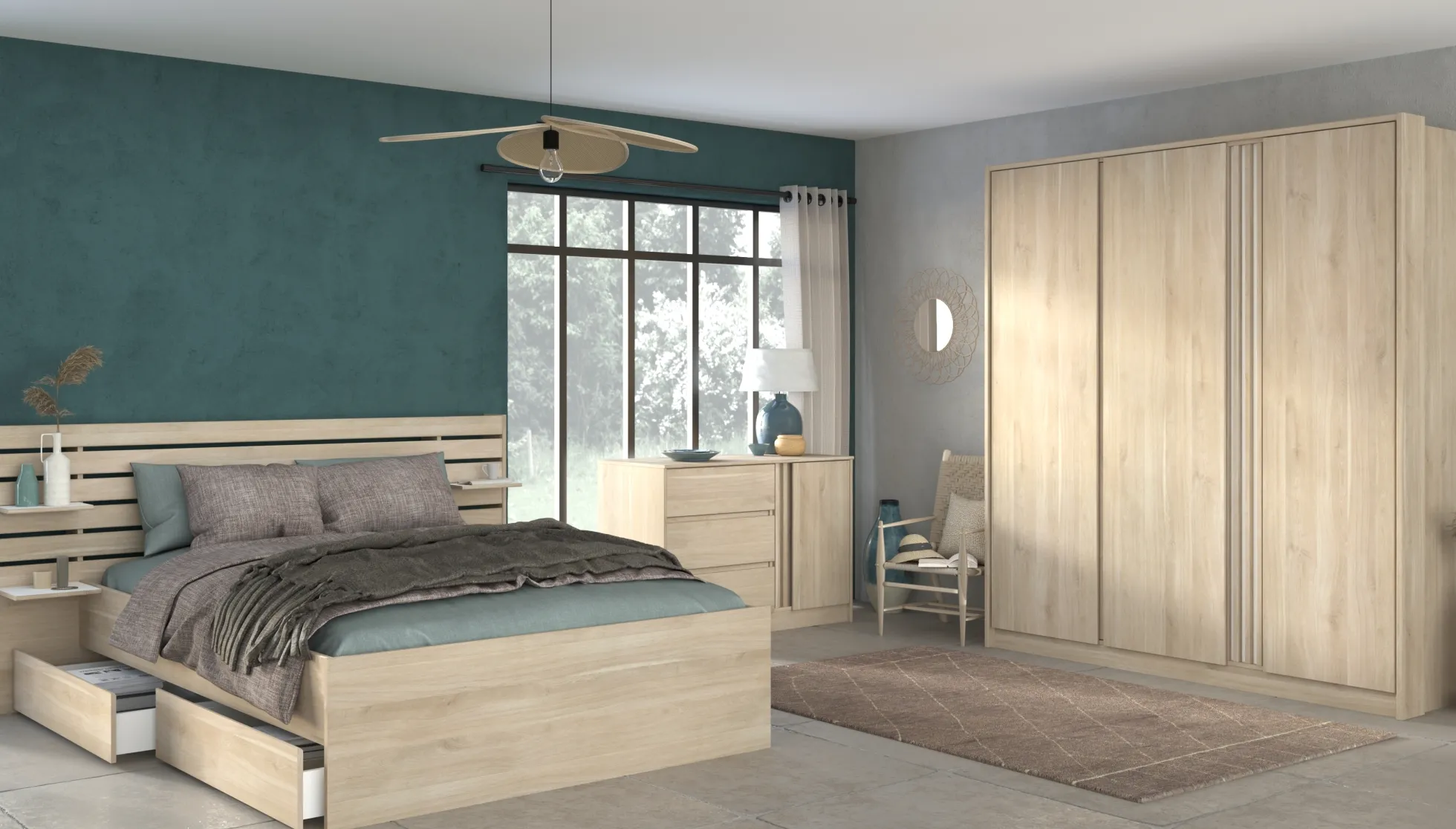 Schlafzimmer 3-teilig MIAMI 21