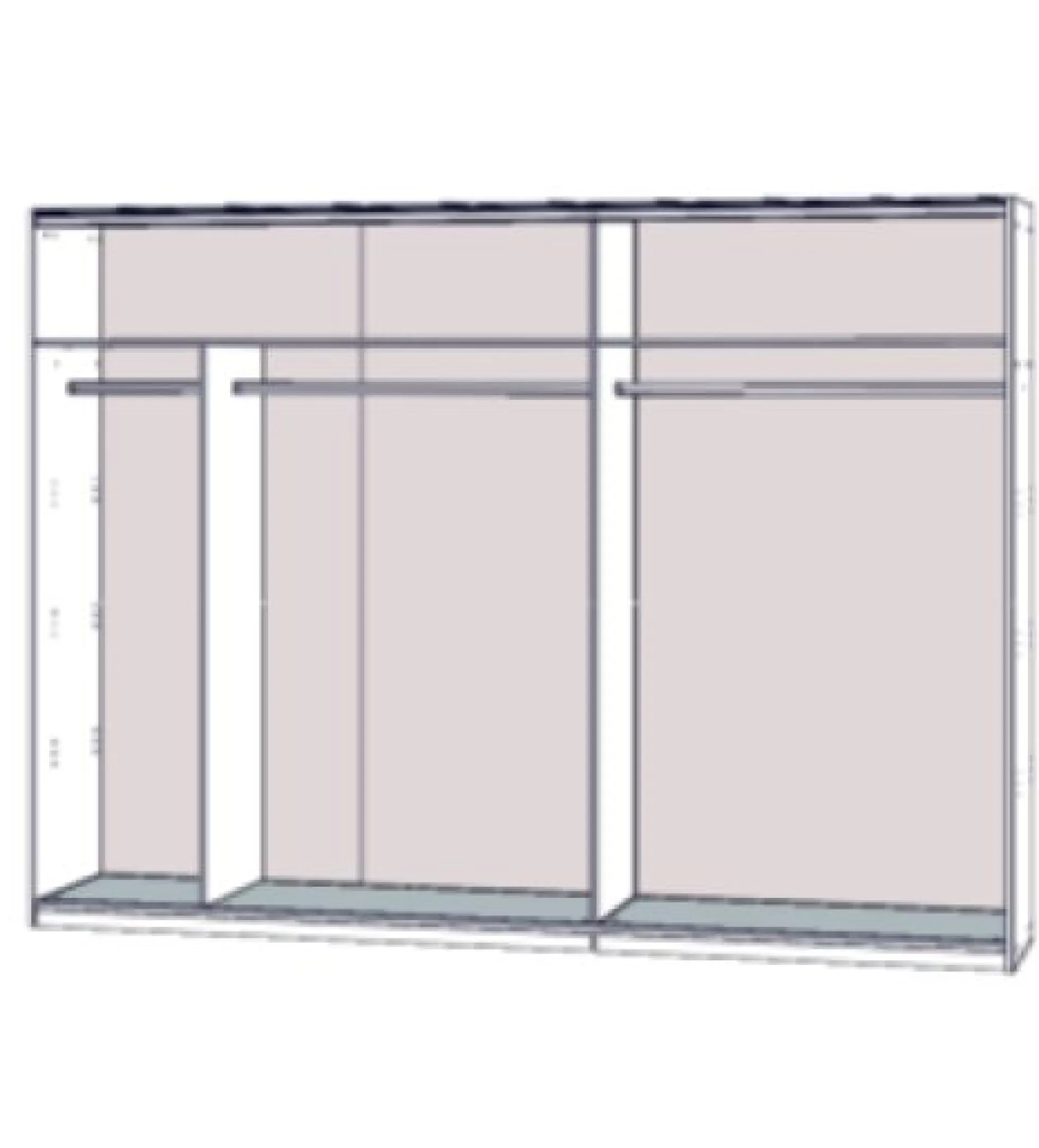Schwebetürenschrank 270 cm WINNER PLUS