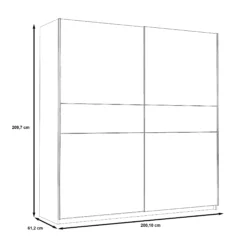 Schwebetürenschrank 200 cm WINNER PLUS