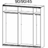 Schwebetürenschrank QUADRA