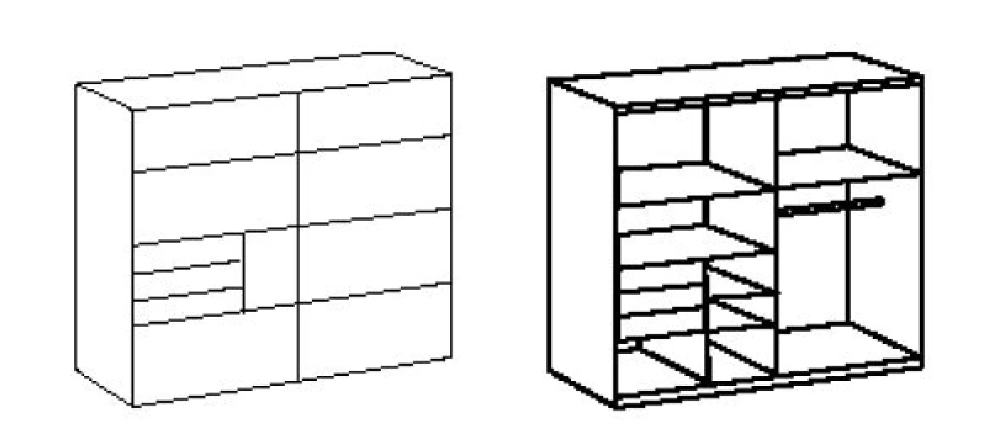 Schwebetürenschrank SAIGON