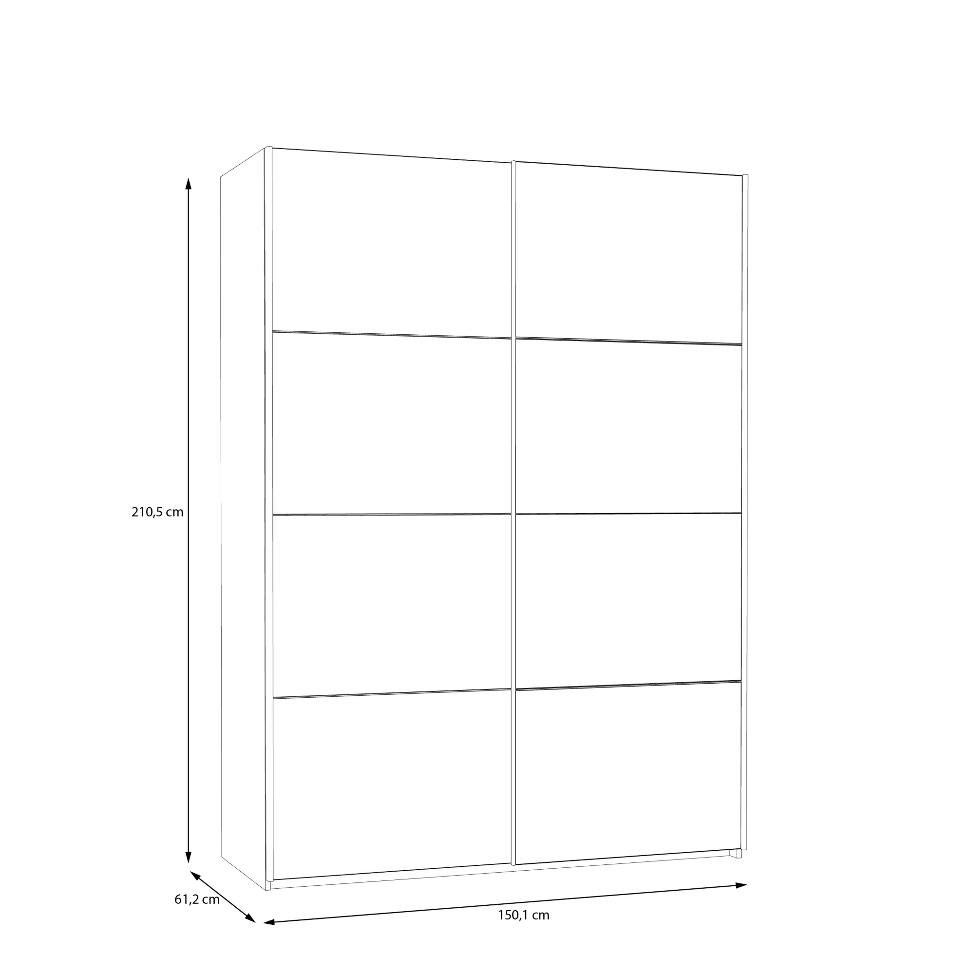 Schwebetürenschrank SCHACH&MATT