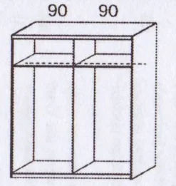 Schwebetürenschrank SUBITO