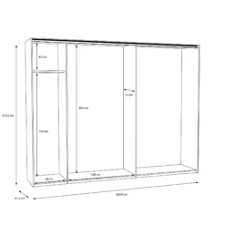 Schwebetürenschrank TULUZA