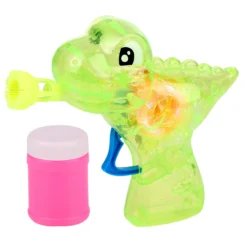 Seifenblasenpistole Dino mit LED BUBBLES