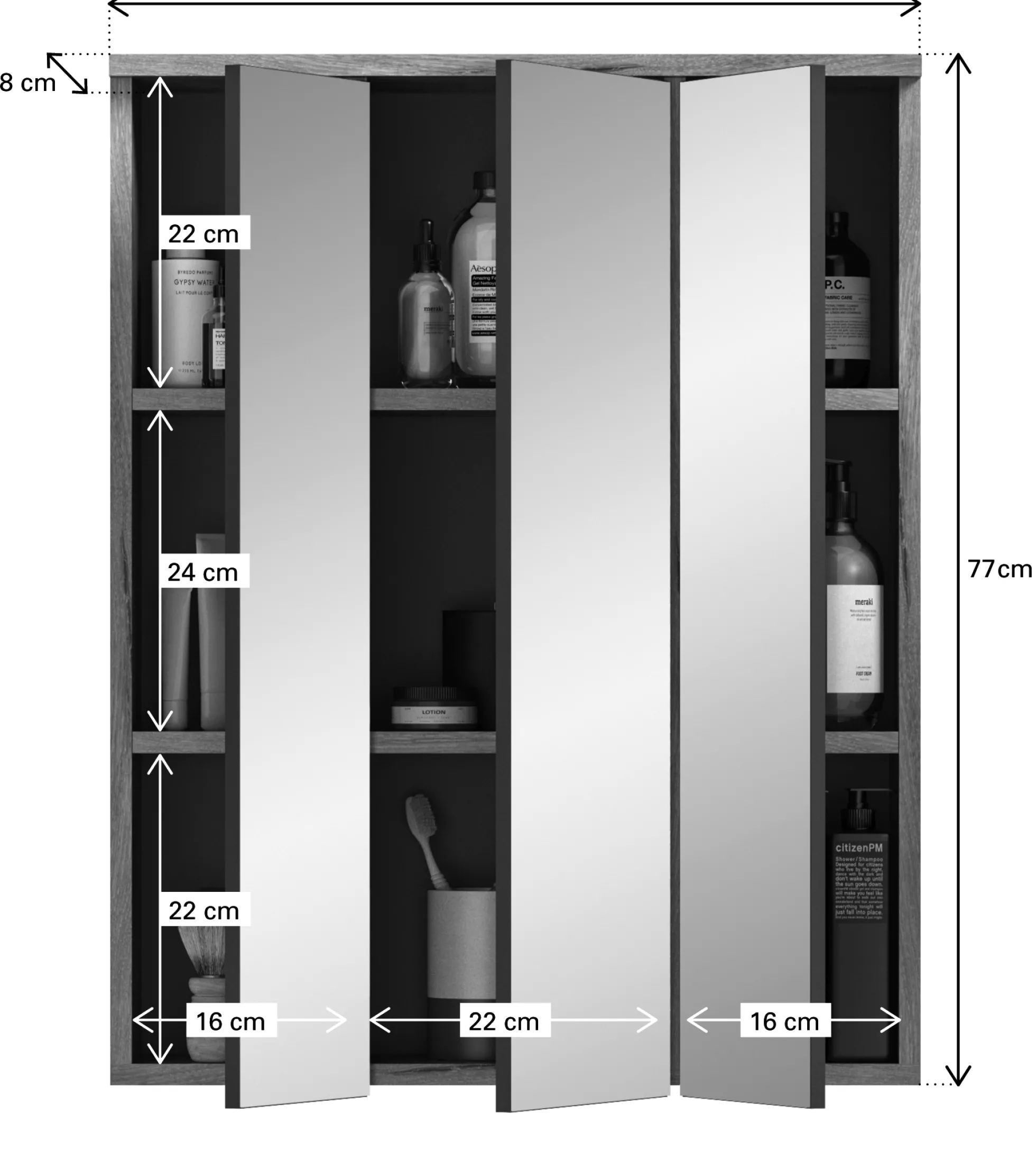 Spiegelschrank AGARO